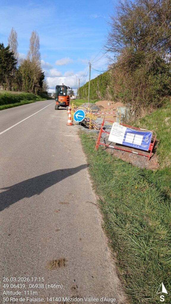 Intervention en urgence sur câble HTA à St Julien le Faucon